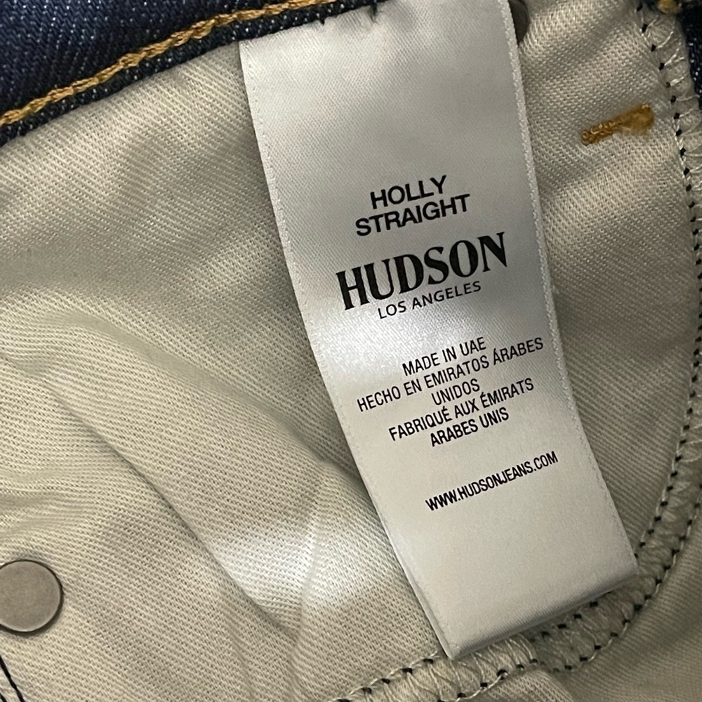 Hudson Holly High Rise Crop Straight Jeans 24 - Picture 8 of 11